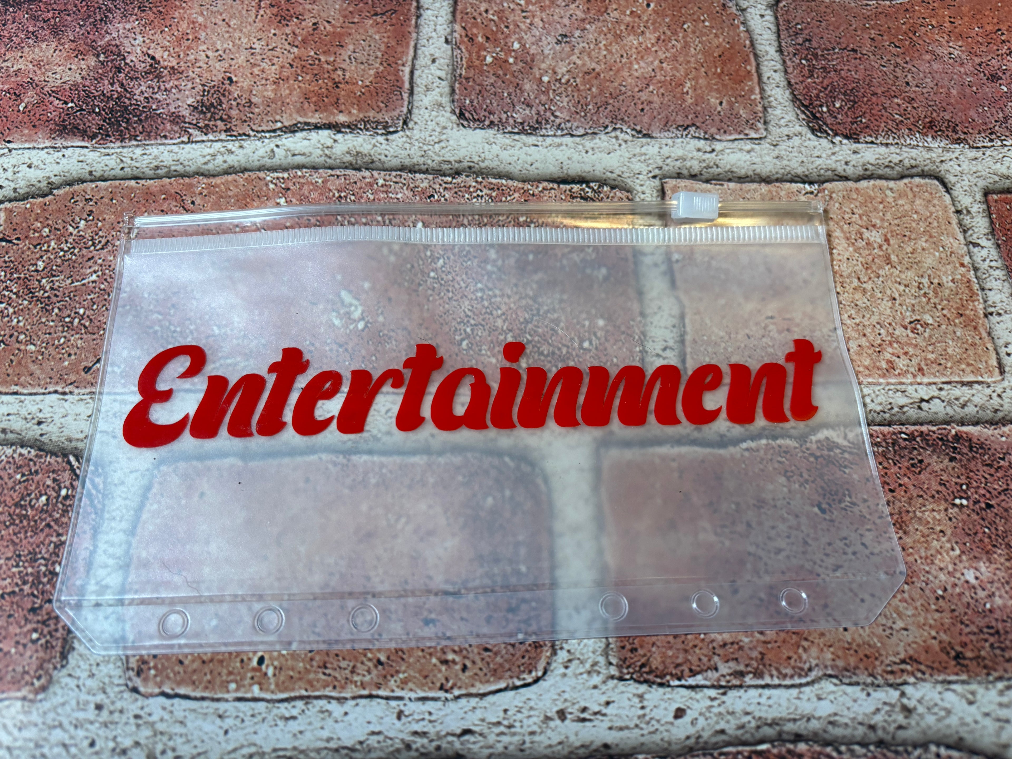 A6 Vinyl Cash Envelope Property Entertainment (red)