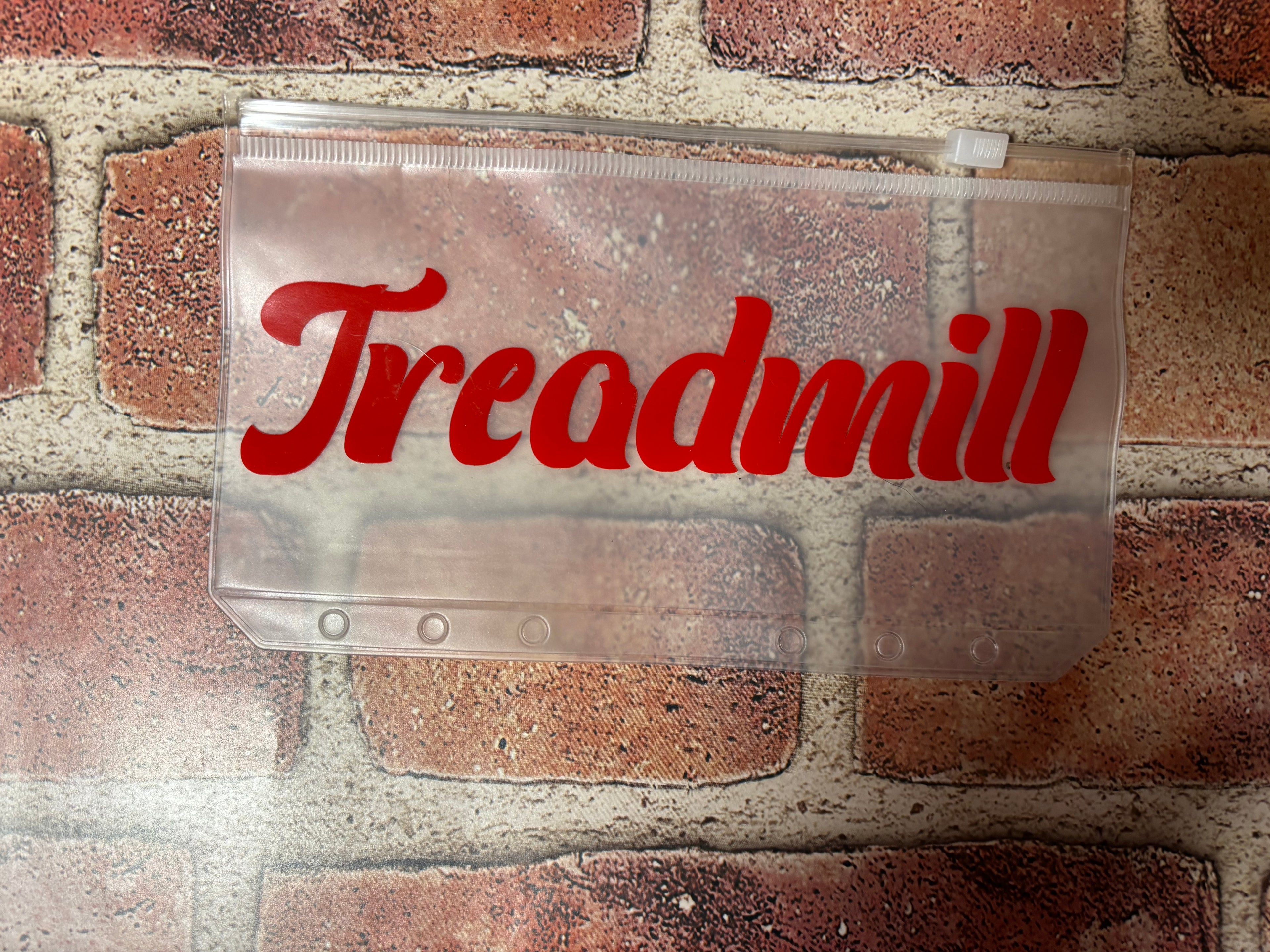 A6 Vinyl Cash Envelope Treadmill (red)